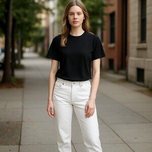 Armani Exchange A/X Jeans Women's white J130 Skinny Leg Sz 28 short